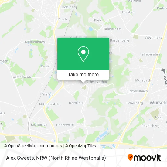 Карта Alex Sweets