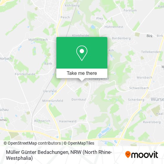 Müller Günter Bedachungen map