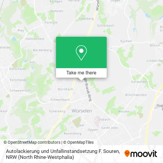 Карта Autolackierung und Unfallinstandsetzung F. Souren