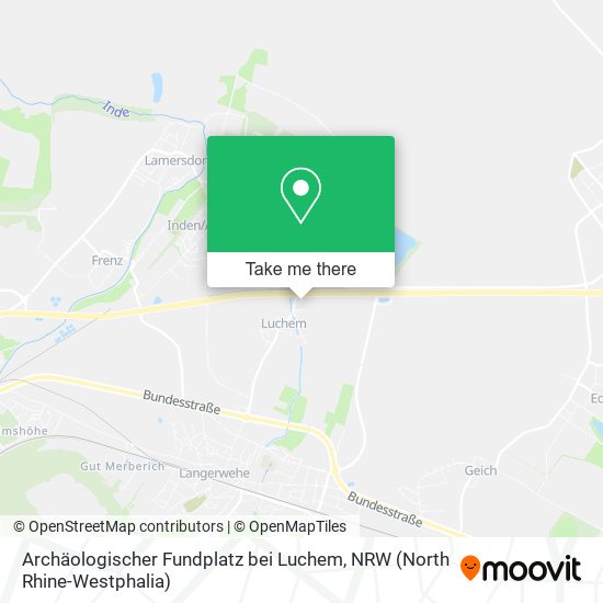 Archäologischer Fundplatz bei Luchem map