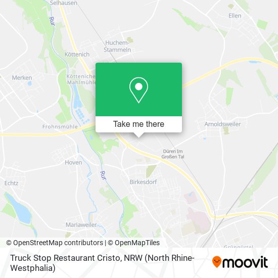 Truck Stop Restaurant Cristo map