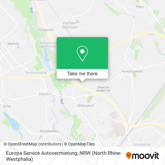 Europa Service Autovermietung map