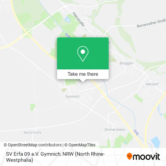 Карта SV Erfa 09 e.V. Gymnich