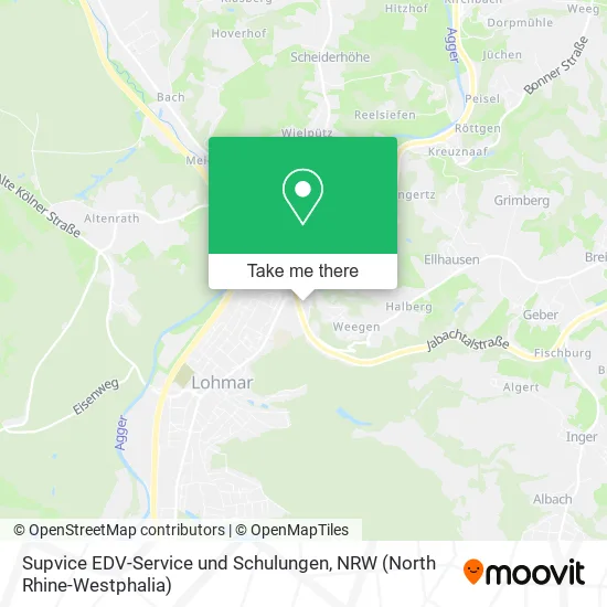 Карта Supvice EDV-Service und Schulungen