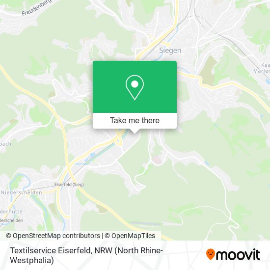 Textilservice Eiserfeld map