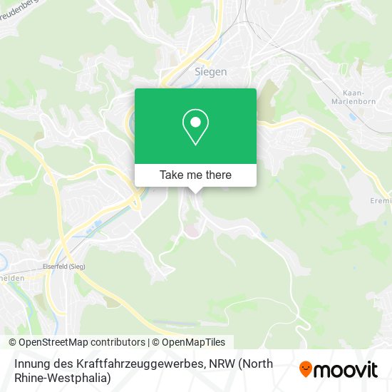 Innung des Kraftfahrzeuggewerbes map