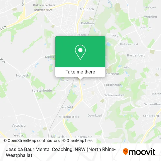 Jessica Baur Mental Coaching map