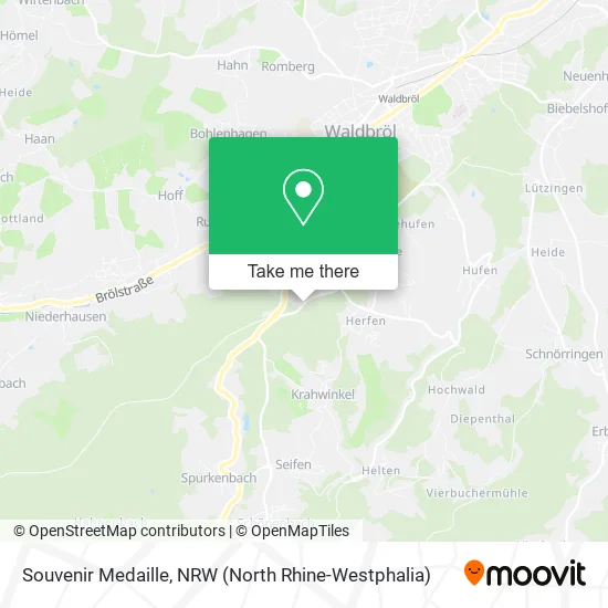 Souvenir Medaille map