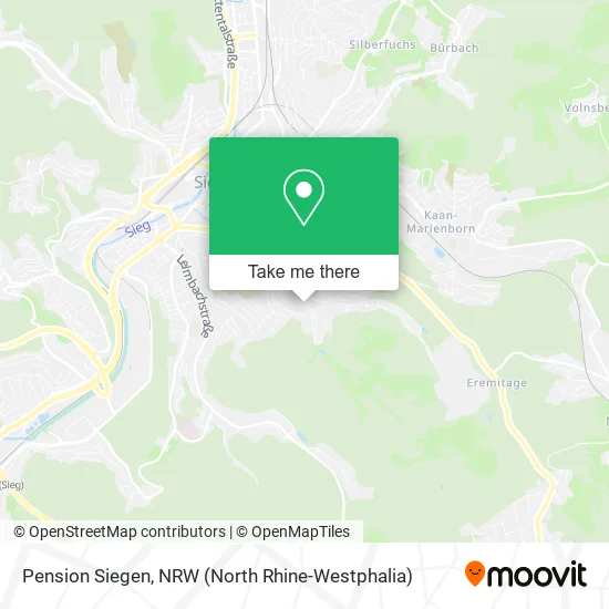 Pension Siegen map