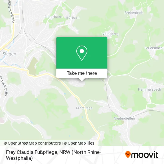 Карта Frey Claudia Fußpflege