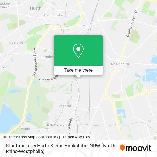 Stadtbäckerei Hürth Kleins Backstube map