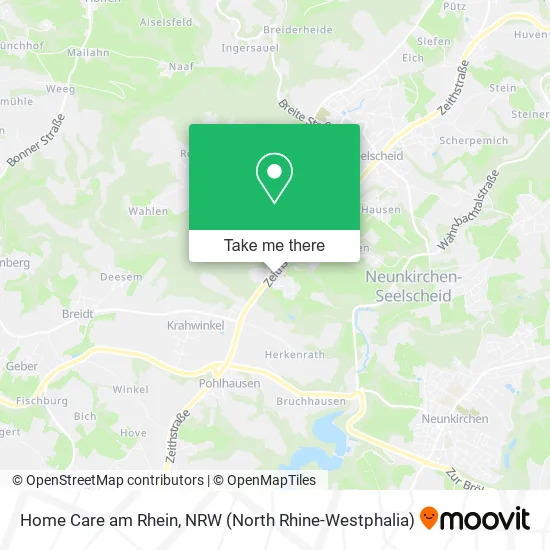 Карта Home Care am Rhein