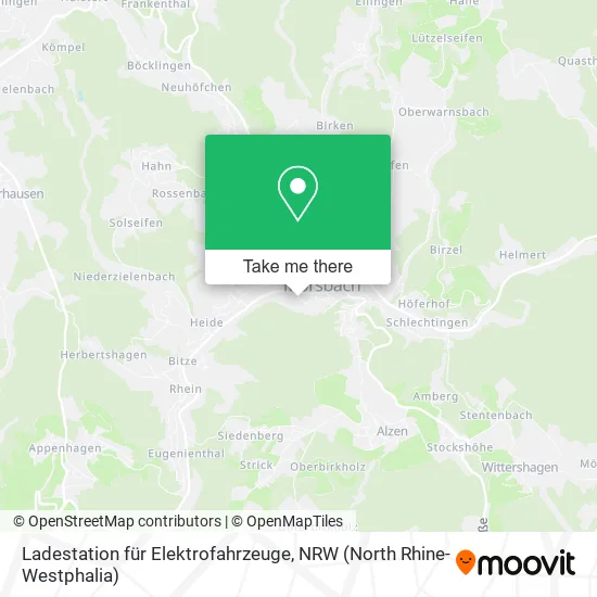 Карта Ladestation für Elektrofahrzeuge