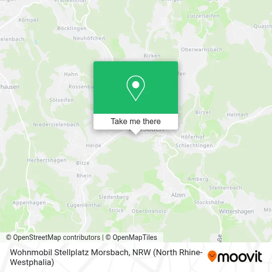 Wohnmobil Stellplatz Morsbach map