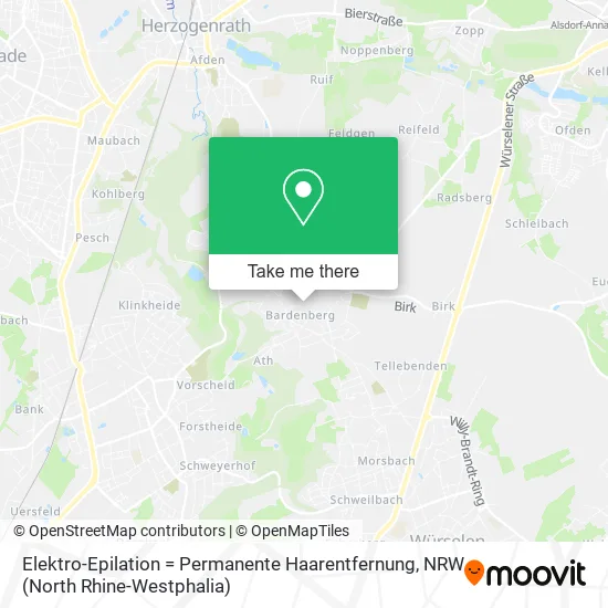 Карта Elektro-Epilation = Permanente Haarentfernung