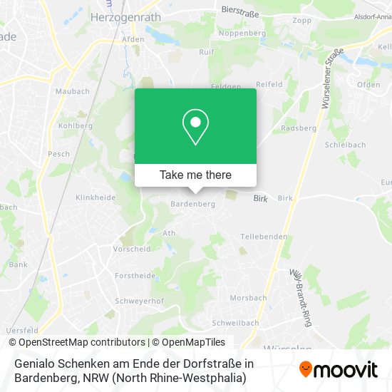 Genialo Schenken am Ende der Dorfstraße in Bardenberg map