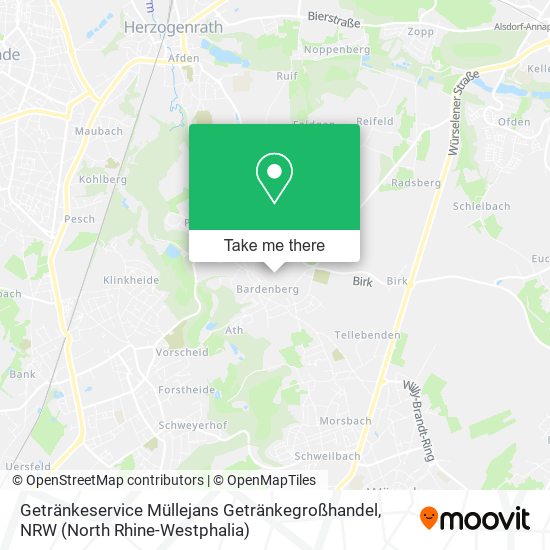 Getränkeservice Müllejans Getränkegroßhandel map