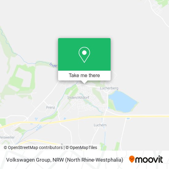 Volkswagen Group map