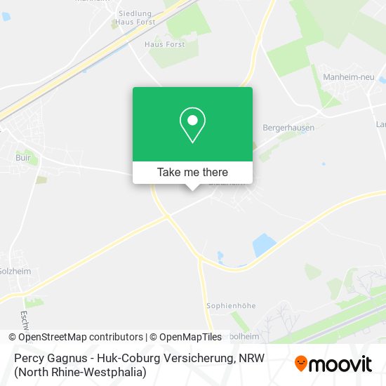 Percy Gagnus - Huk-Coburg Versicherung map