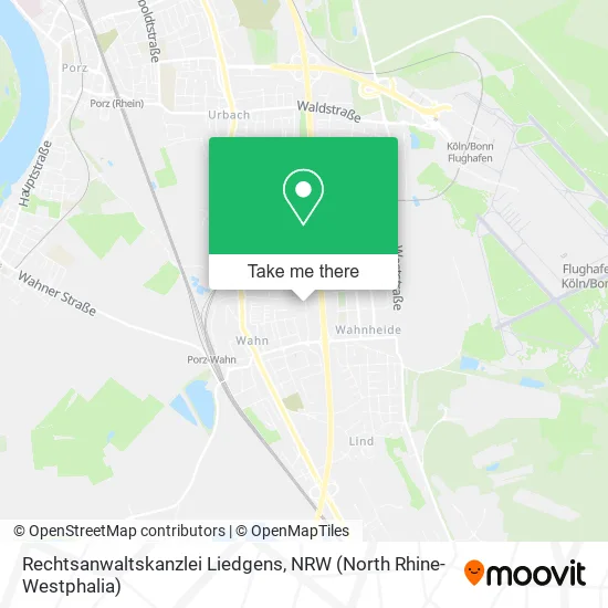 Rechtsanwaltskanzlei Liedgens map