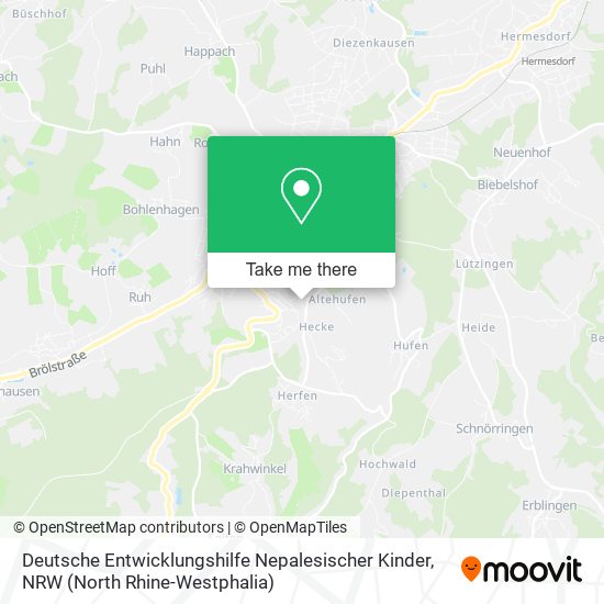 Deutsche Entwicklungshilfe Nepalesischer Kinder map