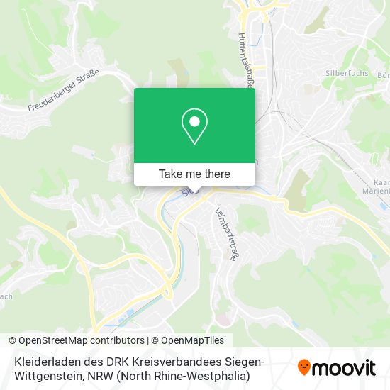 Kleiderladen des DRK Kreisverbandees Siegen-Wittgenstein map