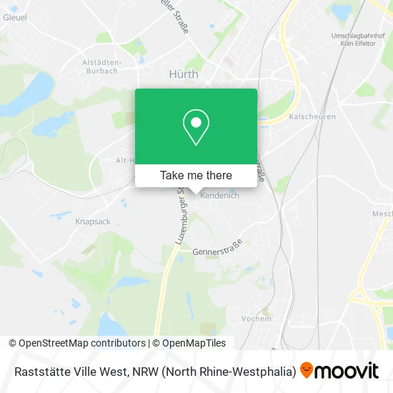 Raststätte Ville West map