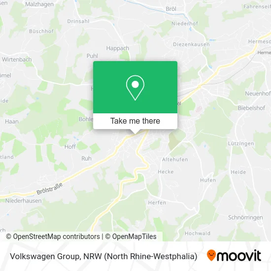 Volkswagen Group map