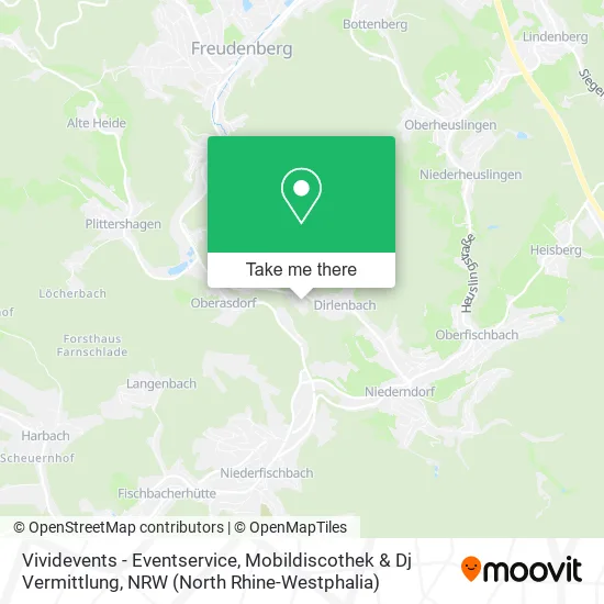 Карта Vividevents - Eventservice, Mobildiscothek & Dj Vermittlung