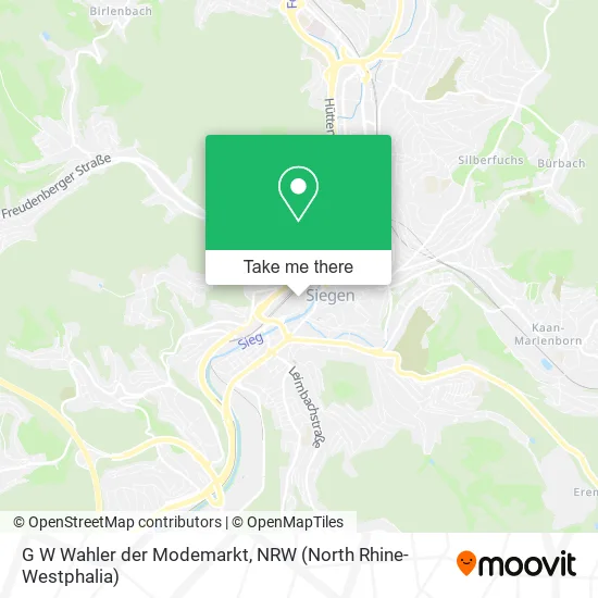 Карта G W Wahler der Modemarkt