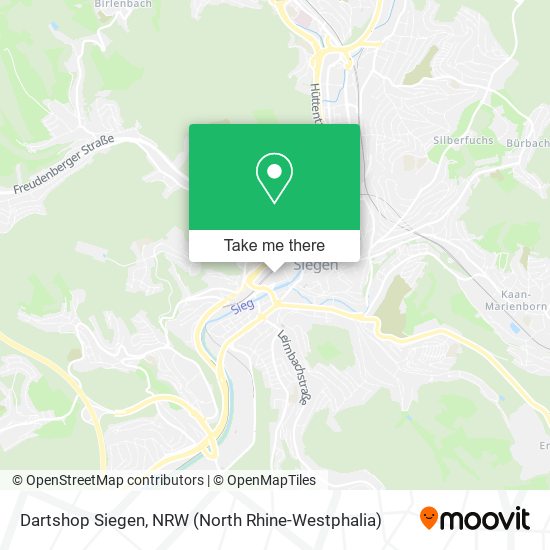 Dartshop Siegen map