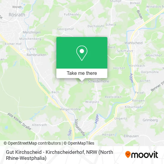 Gut Kirchscheid - Kirchscheiderhof map