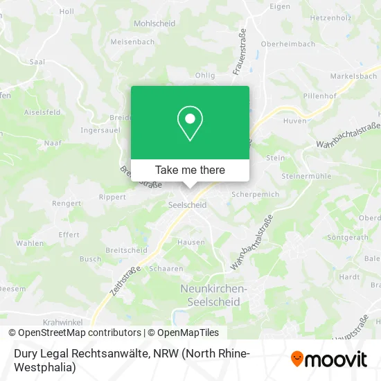Карта Dury Legal Rechtsanwälte