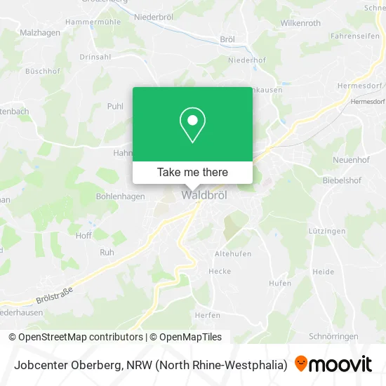 Карта Jobcenter Oberberg