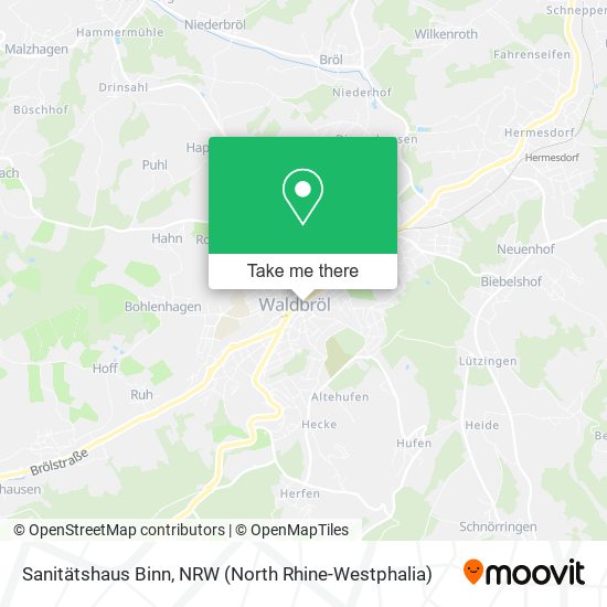 Sanitätshaus Binn map
