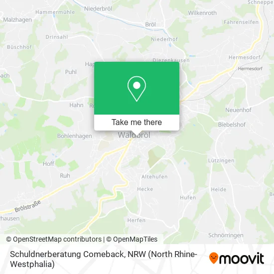 Карта Schuldnerberatung Comeback