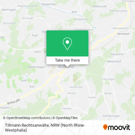 Карта Tillmann Rechtsanwälte