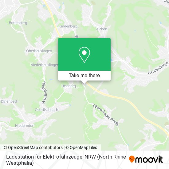 Ladestation für Elektrofahrzeuge map