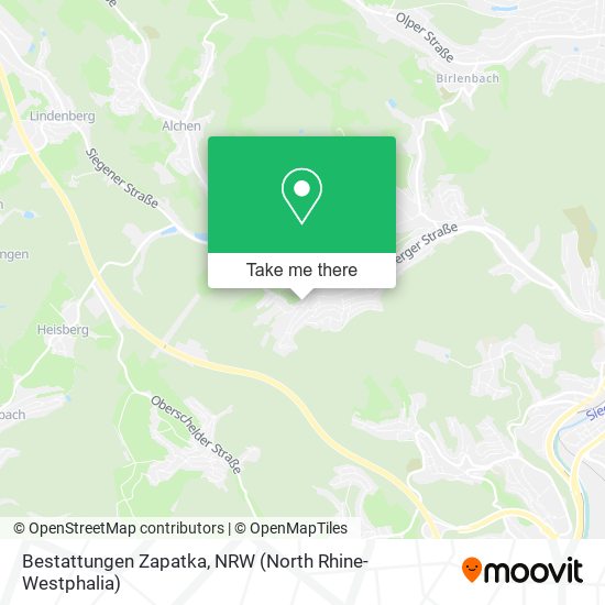 Bestattungen Zapatka map
