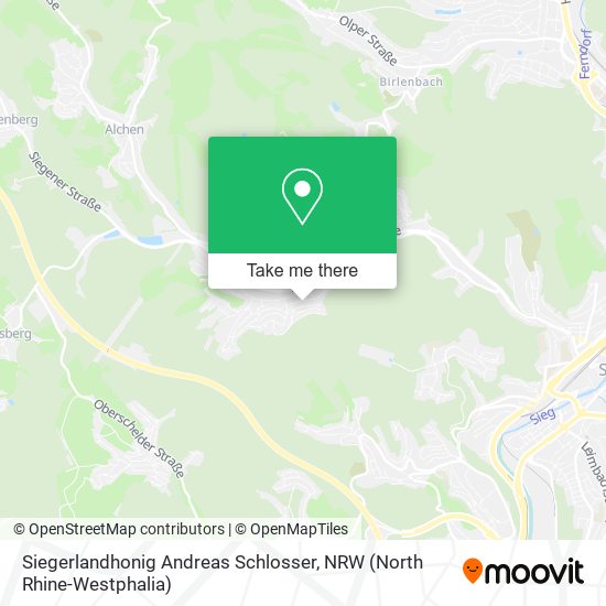 Siegerlandhonig Andreas Schlosser map