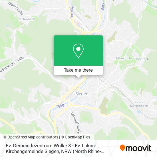 Ev. Gemeindezentrum Wolke 8 - Ev. Lukas-Kirchengemeinde Siegen map