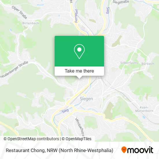 Карта Restaurant Chong