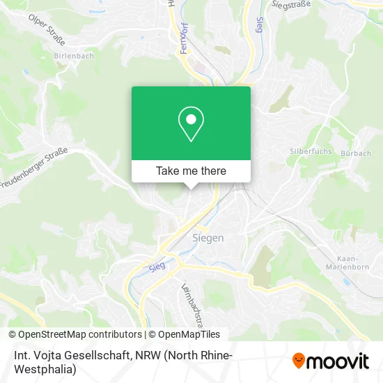 Int. Vojta Gesellschaft map