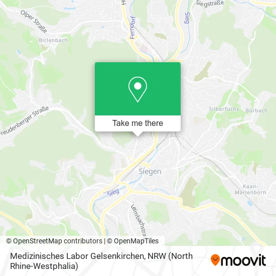 Карта Medizinisches Labor Gelsenkirchen