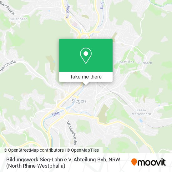 Bildungswerk Sieg-Lahn e.V. Abteilung Bvb map