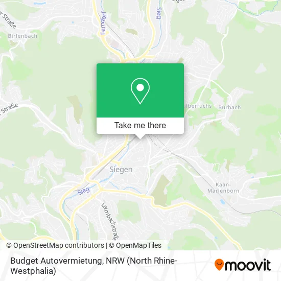 Карта Budget Autovermietung