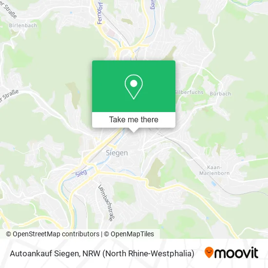 Карта Autoankauf Siegen