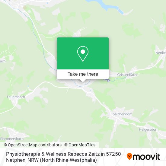 Physiotherapie & Wellness Rebecca Zeitz in 57250 Netphen map