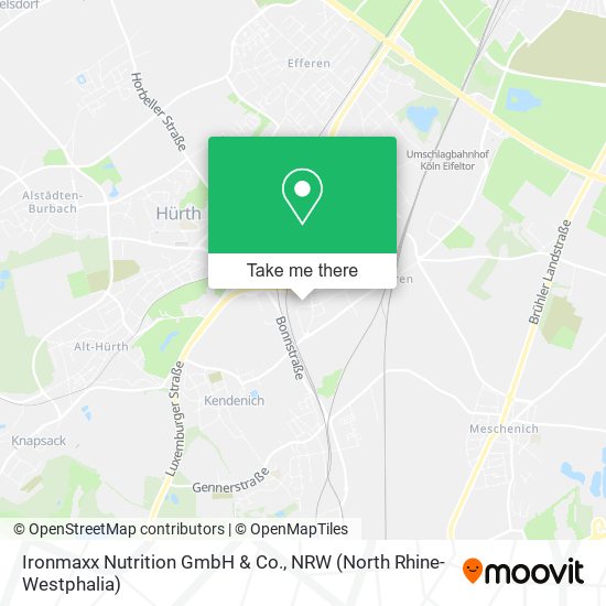 Ironmaxx Nutrition GmbH & Co. map