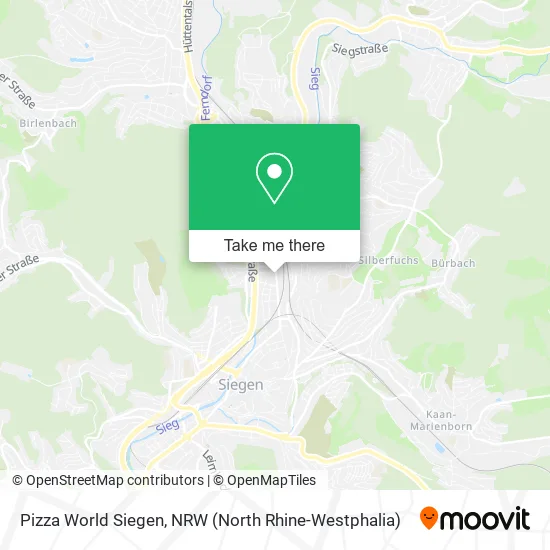 Pizza World Siegen map